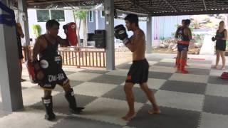 Training at Monsoon Gym - Koh Tao, 2014