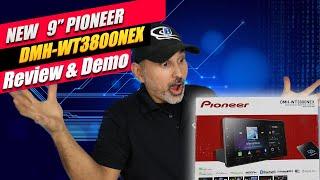 Pioneer DMH-WT3800NEX Review and Demo. NEW! 9" Floating Panel Screen Car Audio Headunit.