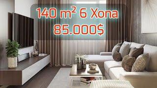 Toshkent Yakkasaroy 6 Xona 140m² 85.000$ Shoshiling. Uy Maklerlarsiz Sotiladi. 2 Qavatlik Kvartira