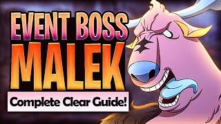 How To Clear Event Boss MALEK F2P & Auto Friendly! | Seven Deadly Sins: Grand Cross