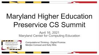 MCCE Higher Education Computational Thinking Experiences - Digital Promise microcredentials