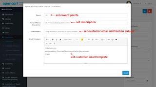 Reward Points Send To Bulk Customers - OpencartTools