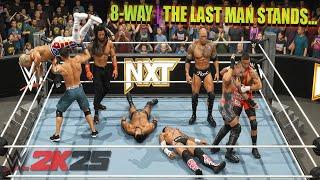 Battle Royale 8 WAY - Last Man Standing Fight - WWE 2K25 Gameplay Review 4K