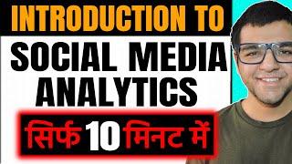 Introduction to Social Media Analytics 