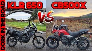 Honda CB500X vs Kawasaki KLR 650 (I've Owned Both)