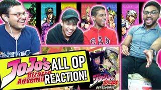 JOJO'S BIZARRE ADVENTURE ALL OPENINGS 1-9.5 REACTION! Anime Reaction #9