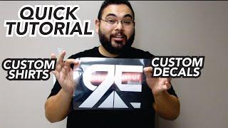 A QUICK Cameo 4 Custom Shirt and Decals tutorial