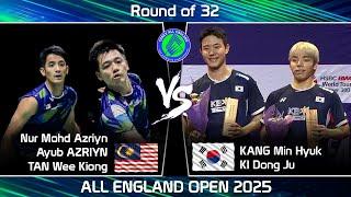 Azriyn Ayub AZRIYN /TAN Wee Kiong vs KANG Min Hyuk /KI Dong Ju | England Open Badminton 2025