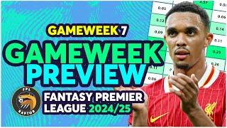 SELL TRENT TO BUY PALMER?  | FPL GAMEWEEK 7 PREVIEW | Fantasy Premier League Tips 2024/25