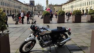 Royal Enfield INTERCEPTOR go around TURIN (ITALY) Downtown