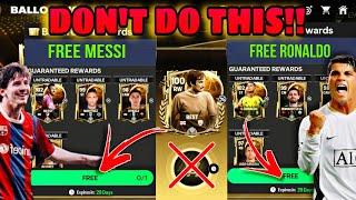 Free 102 to 105 Players | New FC Mobile Totw and POTM Guide | Free Messi and Ronaldo