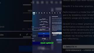 Double Your Fortnite FPS using DirectX 11  #fortnite #fps #gaming