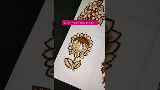 Beginner Mehndi vs Advanced Mehndi #shorts #trendingshorts #letstutemehndi
