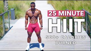 NO EQUIPMENT FULL BODY HIIT (25 MINUTES | BURN UP TO 500 CALORIES)