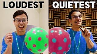 The LOUDEST vs QUIETEST Room In The World