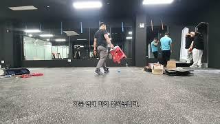 경기도 이천 헬스장 거울시공 영상 입니다.