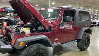 2005 Jeep Wrangler in Maroon