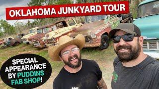 Huge Junkyard Collection of Vintage Oklahoma Trucks For Sale! With Special Guest Puddin's Fab Shop!