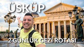 Kuzey Makedonya - ÜSKÜP (Vizesiz) Gezi Rotası / Balkan Turu Skopje Vlog #üsküp #kuzeymakedonya