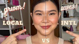 GRWM DUPES | LOCAL VS INTL LUXURY HIGH END MAKEUP BRANDS | JEN DE LEON