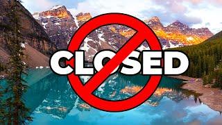 Moraine Lake Road is Closed - The end to sunrise photography?