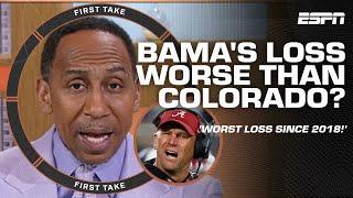 Stephen A. is ASHAMED of DeBoer's Alabama  'TIDE DETERGENT!' | First Take