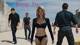 Kung Fu Action Movie: A crowd attacks a girl, not knowing her kung fu skills are unfathomable.