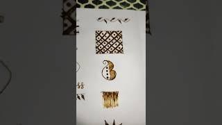 DAY 38 Test of Basic Of Mehndi ️#comment 'More' #Read the lines  #please like Subscribe and Share 
