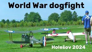 World War DOGFIGHT demonstration of scale RC warbirds | 4K | Holesov 2024