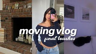 MOVING VLOG: couch delivery, final touches, decorating fireplace — ep. 6