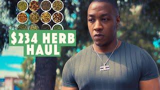 $234 HERB haul. Many herbs for bodybuilding, healing & growth