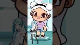 HATSUNE MIKU IN AVATAR WORLD  AVATAR WORLD GIRL IDEA #avatarworld #shorts #tocalifeworld