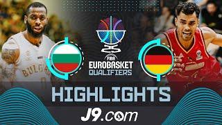 Bulgaria  vs Germany  | J9 Highlights | FIBA EuroBasket 2025 Qualifiers