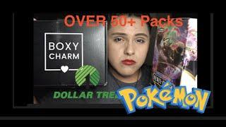 Boxy Charm 2020 Review and over 50 Pokemon Booster Packs!