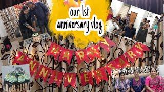 our first Anniversary vlog||family celebration ||surprise gift