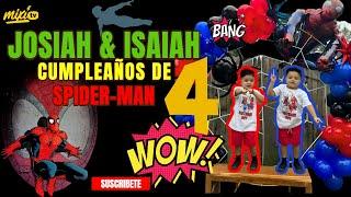 ¡Celebrando el Cumple de Josiah e Isaiah con Spiderman! ️ | Momentos Inolvidables en Familia