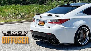 DIY: Installing the Lexon Exclusive carbon fiber diffuser on a Lexus RC F.