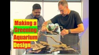 Step by Step Aquarium Design | How to Make Greening Aquarium | Mayur Dev Aquascaper 4K