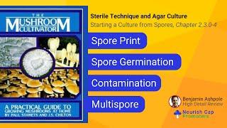 2.3.0-4 Starting a Culture from Spores, Mushroom Cultivator, Stamets & Chilton: High Detail Review