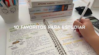 Mis 10 favoritos para estudiar · técnicas de estudio, libros, papelería y más