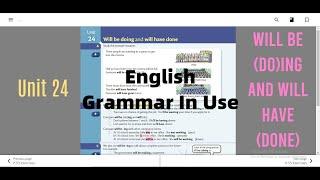 English Grammar In Use Unit 24