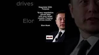 Elon Musk Negotiate With Purpose