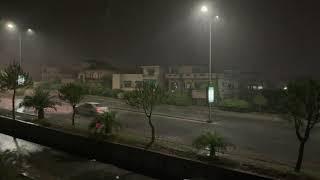 Heavy Rain and Hailstorm in Rawalpindi and Islamabad on the night of 12th June 2021 in 4K