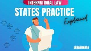 Customary Law State Practice Sources of International Law