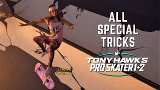 TONY HAWK'S PRO SKATER 1 + 2: All Special Tricks!