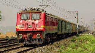 New fresh painted WAP-4 E loco Pulling HCPV (High Capacity Parcel Van) || Eastern Railways