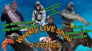 LIVE Show Topics, Grays Harbor Steelhead Recap, Sea Lion Control, Spring Chinook,  Season 7 Show #5