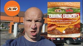 A&W's New Ruffles Crunch Teen Burger!