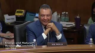 Sen. Alex Padilla | Padilla Questions Bureau of Reclamation Commissioner Touton | ENR | 9.11.24