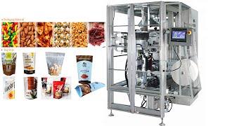 Automatic Granule Doypack Zipper Bags VFFS Packing Machine